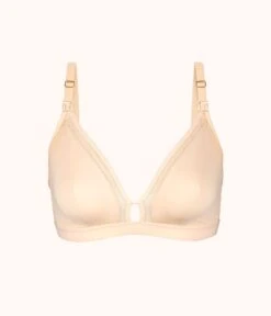 The Busty Nursing Bralette Bundle: Jet Black/Toasted Almond -KIKIO Underwear Shop 06 on model front5 maternity busty pack toasted almond jet black 1daf7630 0aec 4c87 a14f 296c572df369