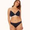 The Busty Bralette: Navy/White -KIKIO Underwear Shop 1 on model front busty bralette navy 3dd5c438 d428 49c8 ace9 df4adf696fde