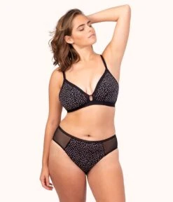 The Busty Bralette - Print: Painted Polka