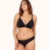 The Busty Nursing Bralette: Jet Black -KIKIO Underwear Shop 1 on model front busty maternity bralette jet black f89d4d0a b174 4618 ba80 aaca3ffbe098
