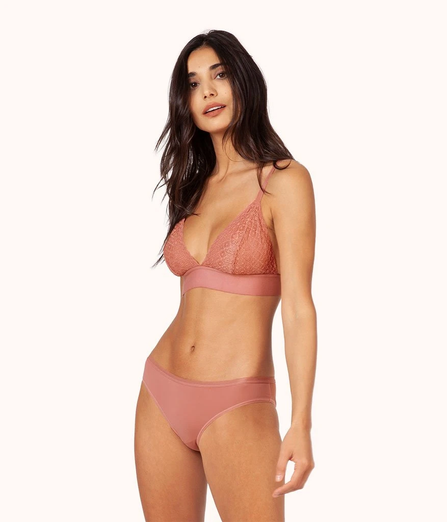 KIKIO Underwear Shop -KIKIO Underwear Shop 1 on model front crochet lace bralette matte rose 405e21a3 d7ab 4fc9 a83b 9790804c70ac