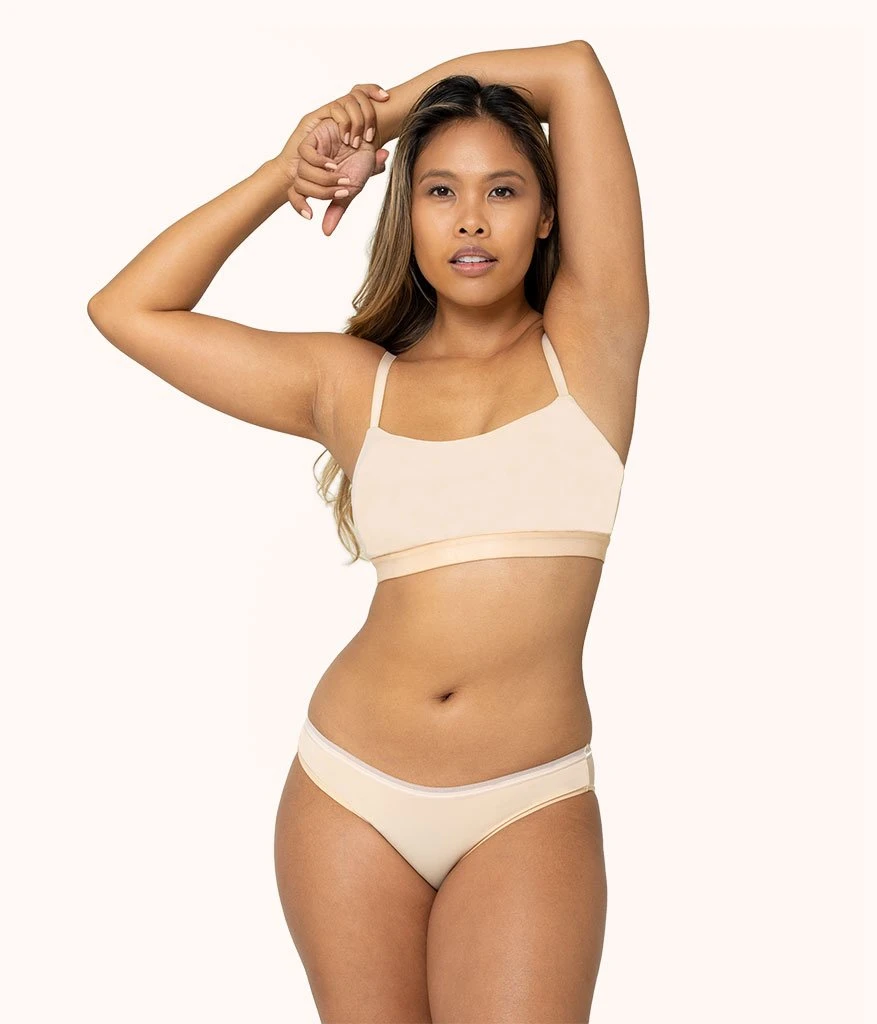 The Eco Straight Up Bralette: Toasted Almond 3 The Eco Straight Up Bralette: Toasted Almond
