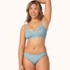 The Seamless Bikini: Sky Blue -KIKIO Underwear Shop 1 on model front seamless bikini sky blue e8262853 eb2f 4f62 a659 d16817911597