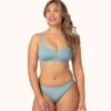 The Seamless Thong: Sky Blue -KIKIO Underwear Shop 1 on model front seamless thong sky blue 3548e73f 0723 4837 bad2 633e75db21ef