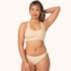 The Seamless Thong: Toasted Almond -KIKIO Underwear Shop 1 on model front seamless thong toasted almond 7c5a5cb3 443f 4456 903f 6aa15dfdb6ba