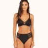 The Smooth Lace Bralette: Jet Black -KIKIO Underwear Shop 1 on model front smooth lace bralette jet black a04757ed 562d 45a1 9111 4c73c0f9271d