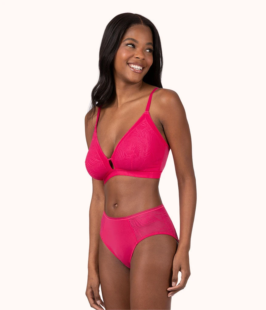 The Smooth Lace Busty Bralette: Magenta 3 The Smooth Lace Busty Bralette: Magenta