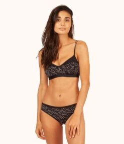 The Sweetheart Bralette - Print: Painted Polka