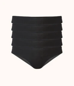 The All-Day Bikini 5-Pack: Jet Black