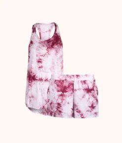 The All-Day Tie Dye Tank & Short Bundle: Pink Tie Dye