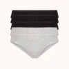 The Cotton Bikini 5-Pack: Jet Black/Heather Gray 1 The Cotton Bikini 5-Pack: Jet Black/Heather Gray -KIKIO Underwear Shop 1 product flat front cotton bikini 5 pack multi fd6ea3e1 9cc7 42a0 87f3 8813dda9f00a
