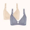 The Mesh Trim Bralette Bundle: Toasted Almond/Smoke -KIKIO Underwear Shop 1 product flat front mesh trim bralette bundle multi c5d1ff29 053e 430e 8459 5c79a906b8f1