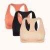 The Seamless Racerback Bralette Trio: Terracotta/Jet Black/Toasted Almond 1 The Seamless Racerback Bralette Trio: Terracotta/Jet Black/Toasted Almond -KIKIO Underwear Shop 1 product flat front seamless racerback bralette trio multi b547c9dd 5eac 43a4 b182 5fc876e9cf43