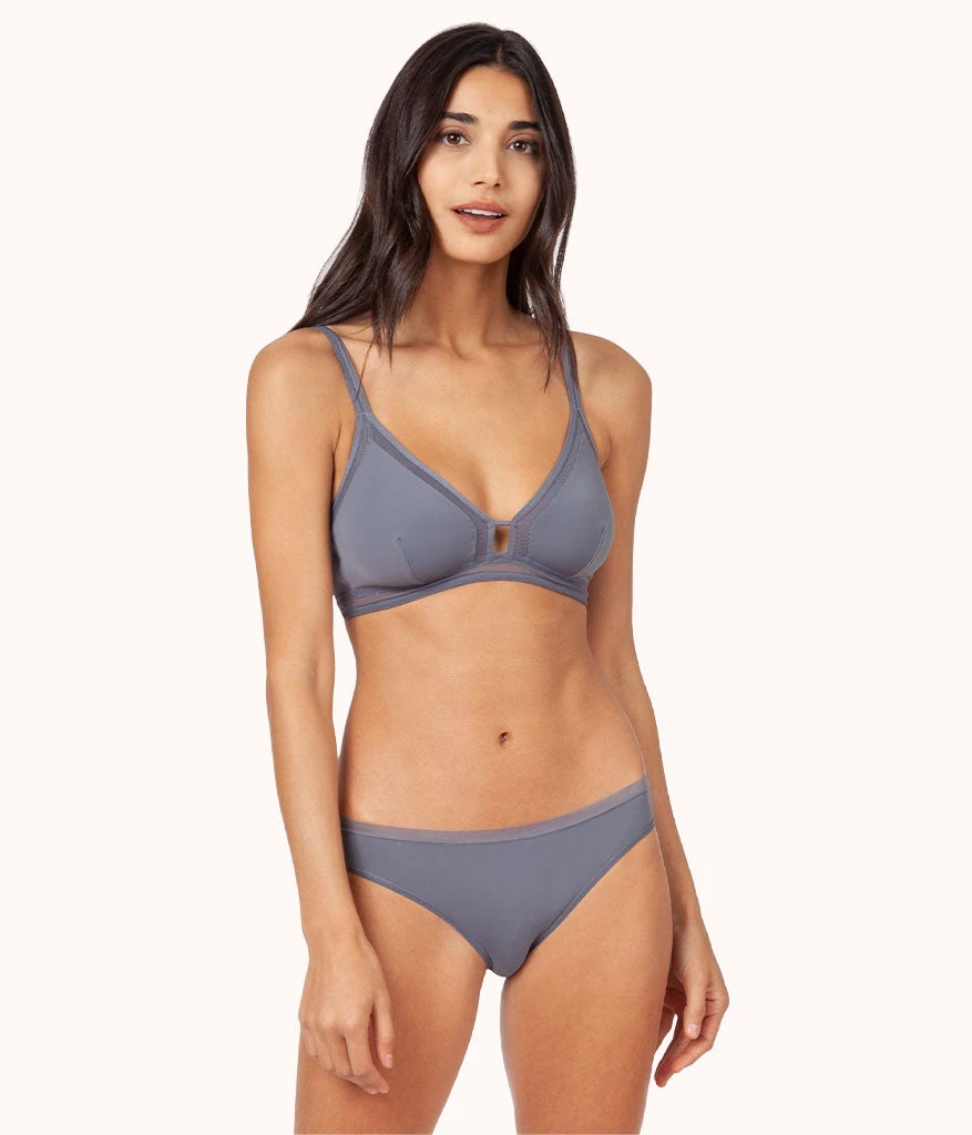 The Mesh Trim Bralette Bundle: Toasted Almond/Smoke 4 The Mesh Trim Bralette Bundle: Toasted Almond/Smoke - Image 2