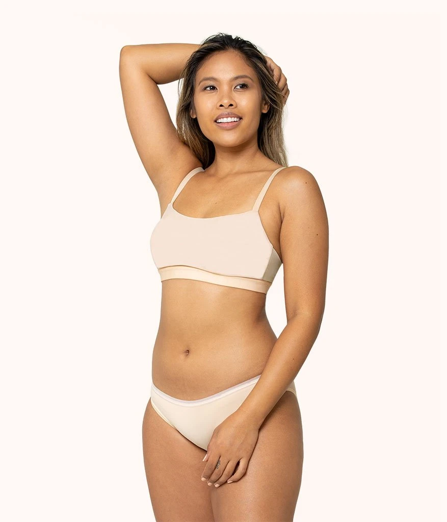 The Eco Straight Up Bralette: Toasted Almond 4 The Eco Straight Up Bralette: Toasted Almond - Image 2