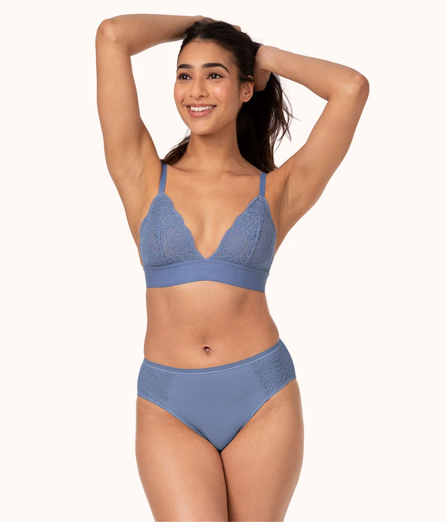 The Lace High Waist Bikini: Vintage Indigo - Image 2