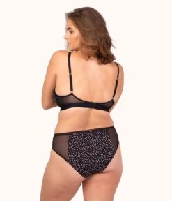 The Busty Bralette - Print: Painted Polka -KIKIO Underwear Shop 3 on model back busty bralette painted polka 47208f74 1c9e 44d6 b984 ef5bed643404