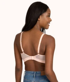 The Busty Bralette - Print: Retro Blooms -KIKIO Underwear Shop 3 on model back busty bralette retro bloom