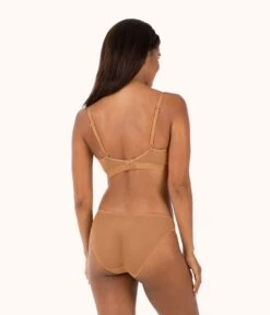 The Busty Bralette: Warm Oak -KIKIO Underwear Shop 3 on model back busty bralette warm oak 4d2450d0 d2be 4ec0 b1d9 2fb9d4d4bf7b