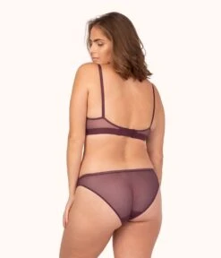 The Busty Nursing Bralette: Plum -KIKIO Underwear Shop 3 on model back busty maternity bralette plum 40633901 222c 42e0 bb07 d17e45087ca8