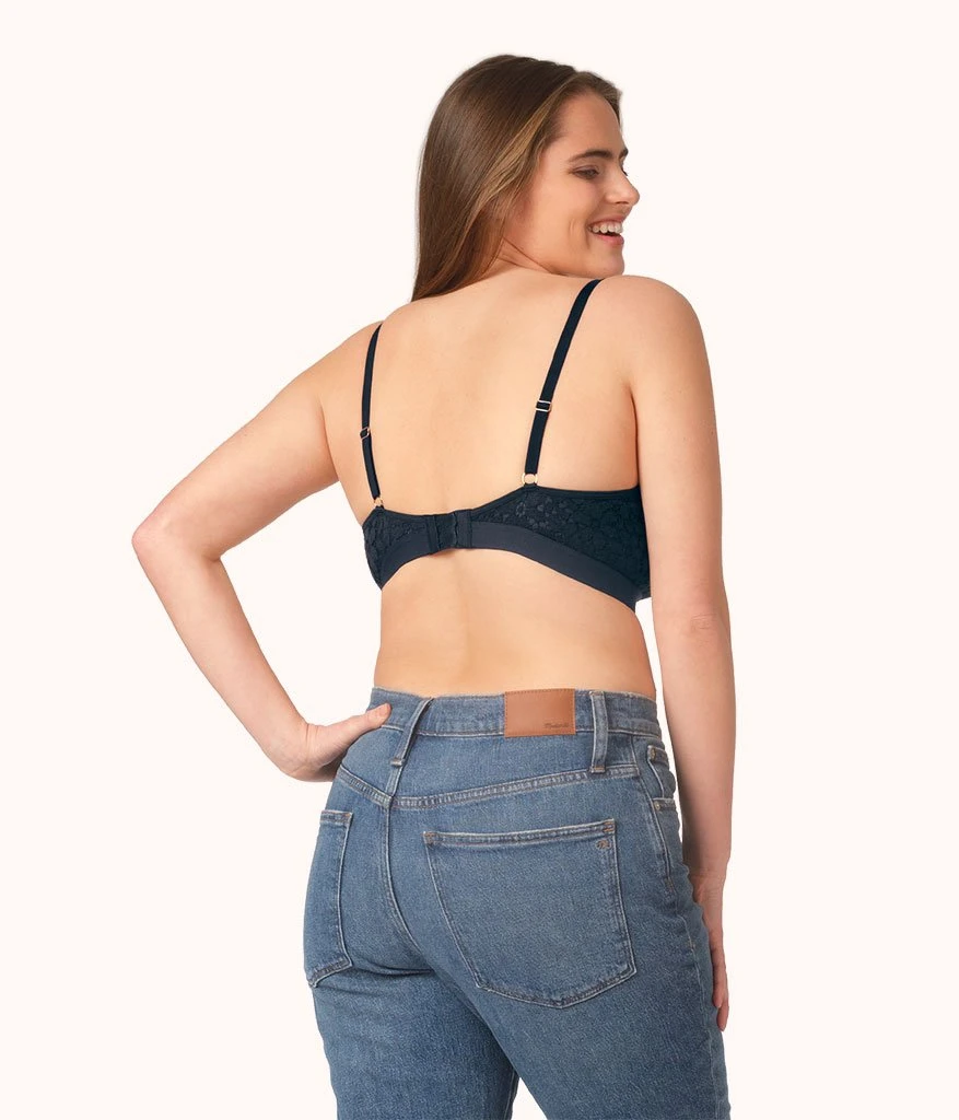 The Floral Lace Busty Bralette: Night Sky 5 The Floral Lace Busty Bralette: Night Sky - Image 3