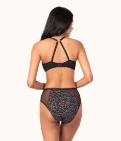 The Unlined Balconette Bra - Print: Painted Polka -KIKIO Underwear Shop 3 on model back unlined balconette bra painted polka 82b829eb f3bf 4f1c 9edf a7f7cd28eaed