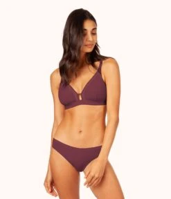 The Nursing Bralette Trio: Plum/Smoke/Toasted Almond 8 The Nursing Bralette Trio: Plum/Smoke/Toasted Almond -KIKIO Underwear Shop 3 on model front1 mesh trim maternity bralette trio multi aadfc4bc fab9 4075 abd6 31385370d0c2