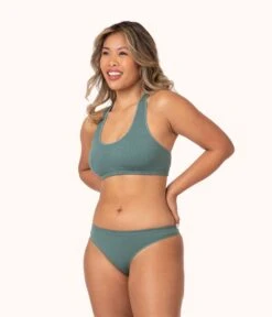 The Seamless Racerback Bralette Trio: Terracotta/Harbor Green/Sky Blue -KIKIO Underwear Shop 3 on model front1 seamless racerback bralette trio multi c2f4a6dc b3da 4659 acfc 334f11053dc8