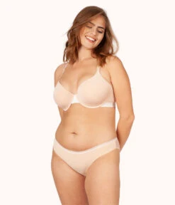 The T-Shirt Bra Trio: Toasted Almond/Jet Black/Smoke 8 The T-Shirt Bra Trio: Toasted Almond/Jet Black/Smoke -KIKIO Underwear Shop 3 on model front1 the tshirt bra trio multi