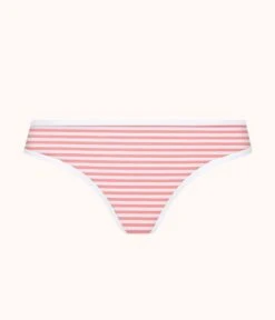 The Cotton Thong Bundle - Print: Mini Polka/Coral Stripe/Jet Black -KIKIO Underwear Shop 3 product flat front cotton thong bundle multi 966d471a e7e5 47d5 8e77 48fa16b8f352