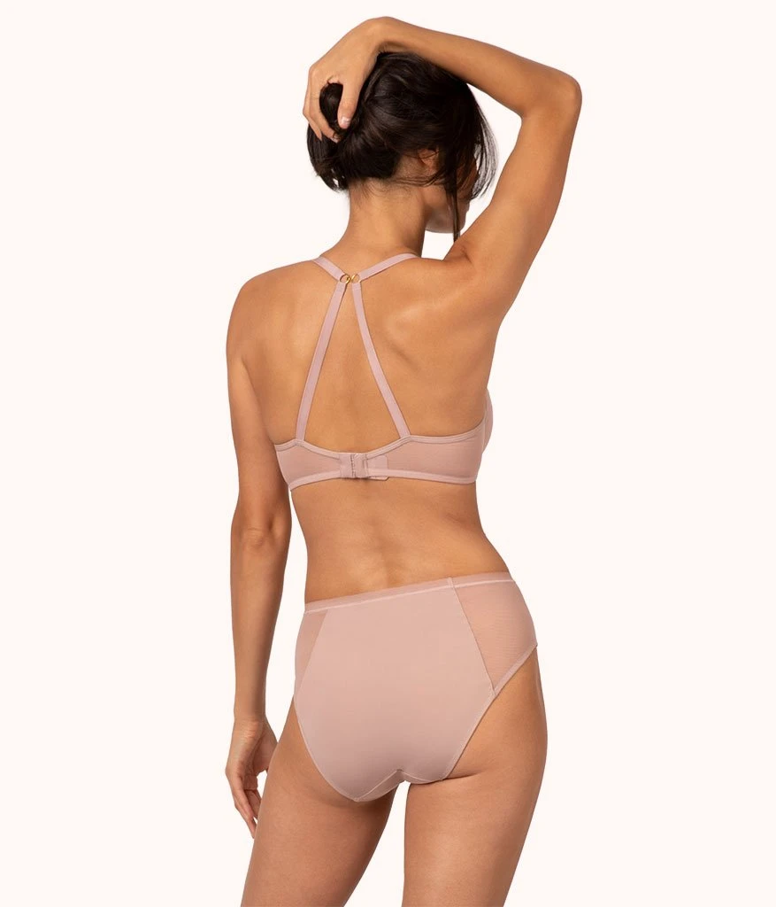 The Dot Mesh Unlined Bra: Orchid 6 The Dot Mesh Unlined Bra: Orchid - Image 4