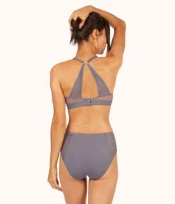 The Smooth Lace T-Shirt Bra: Smoke -KIKIO Underwear Shop 4 on model back1 smooth lace t shirt bra smoke 73cfbcca 6a0f 42d4 b552 b8160a198023