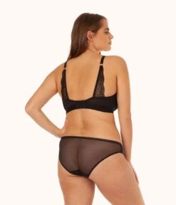 The Mesh Back Bikini Bundle - Print: Toasted Almond/Jet Black/Painted Polka -KIKIO Underwear Shop 4 on model front mesh back bikini bundle painted polka ce9b7a39 5573 40f8 a61e 8f5d415dbb58