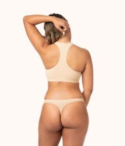 The Seamless Thong Bundle: Terracotta/Jet Black/Toasted Almond -KIKIO Underwear Shop 4 on model front2 seamless thong bundle multi a7d43028 37e3 42da be9f 5b20860147de