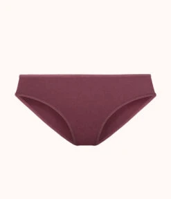 The All-Day Bikini: Plum -KIKIO Underwear Shop 4 product flat front all day bikini plum 68fe19d9 d4cb 4bc7 9aca dd9df61d57b8