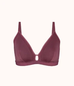 The Busty Bralette: Plum -KIKIO Underwear Shop 4 product flat front busty bralette plum fc63627e bc36 42b3 b930 75bd9b9a6575