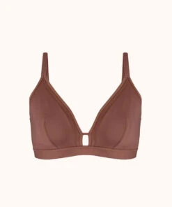 The Busty Bralette: Umber 10 The Busty Bralette: Umber -KIKIO Underwear Shop 4 product flat front busty bralette umber