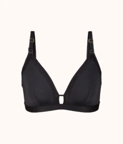The Busty Nursing Bralette: Jet Black -KIKIO Underwear Shop 4 product flat front busty maternity bralette jet black d567585d 43d7 4bb1 98b0 6d2aa8d9ff9b