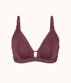 The Busty Nursing Bralette: Plum -KIKIO Underwear Shop 4 product flat front busty maternity bralette plum 77ee6104 7b2d 4a2b af95 3845147a3330
