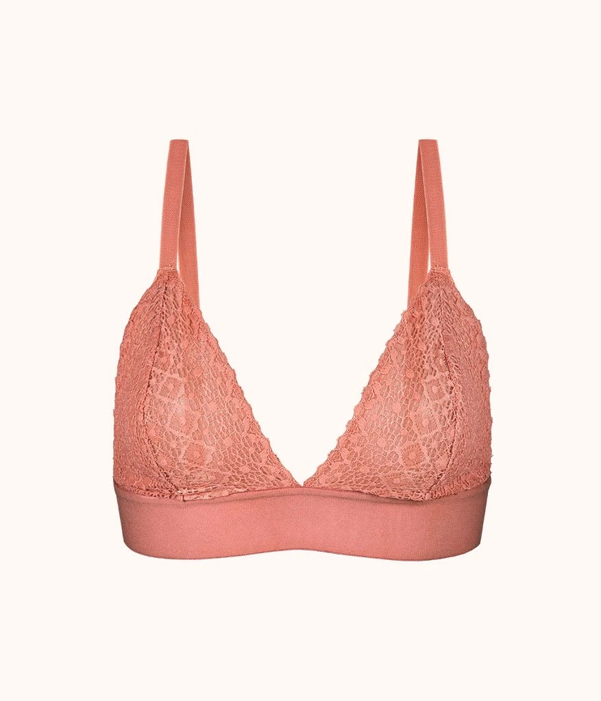 The Crochet Lace Bralette: Matte Rose 6 The Crochet Lace Bralette: Matte Rose - Image 4