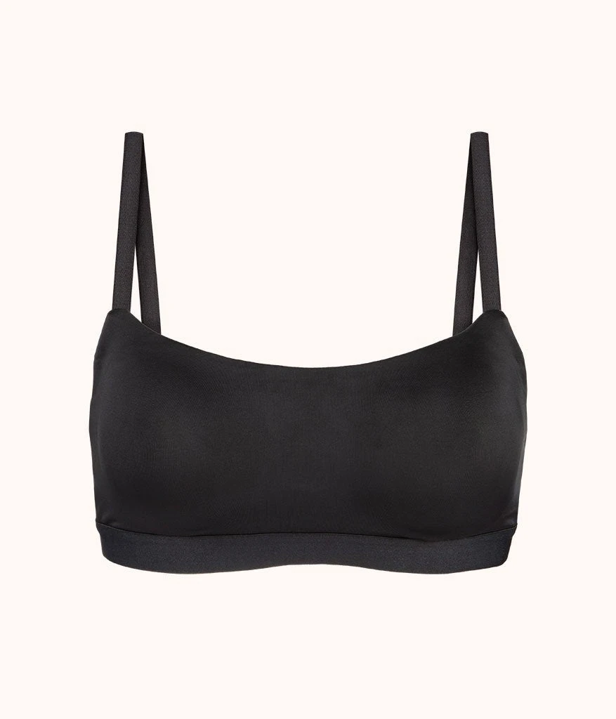 The Eco Straight Up Bralette: Jet Black - Image 4
