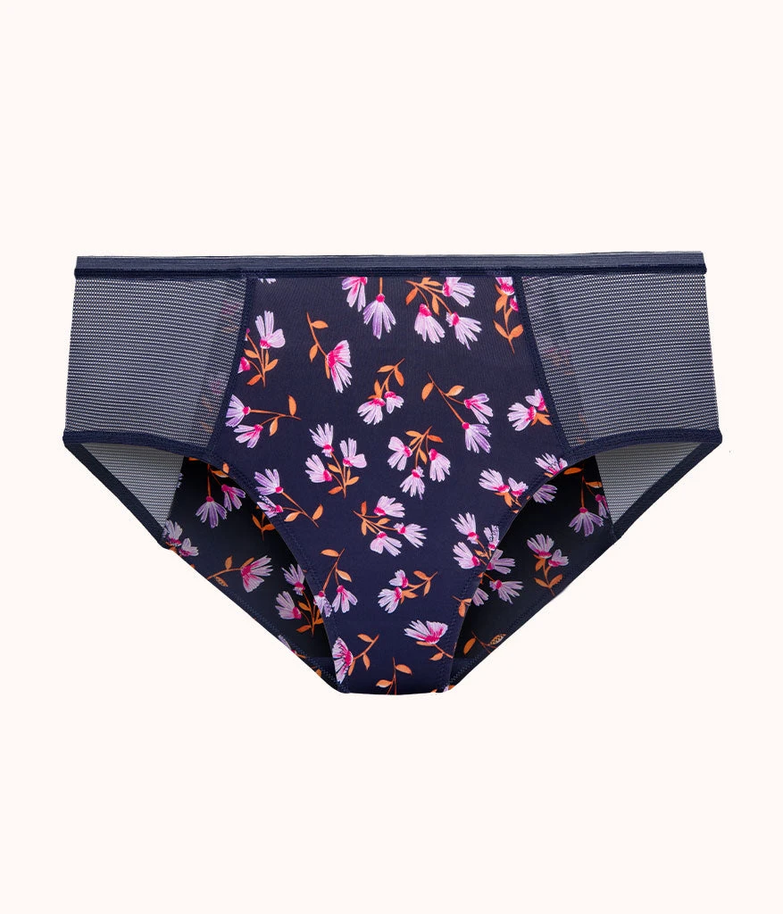 The Mesh High Waist Bikini - Print: Navy Daisy 6 The Mesh High Waist Bikini - Print: Navy Daisy - Image 4