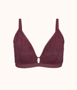 The Palm Lace Busty Bralette: Plum 10 The Palm Lace Busty Bralette: Plum -KIKIO Underwear Shop 4 product flat front palm lace busty bralette plum 60e7bb44 54fd 4ed9 b803 a6808c5677cf