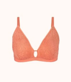 The Palm Lace Busty Bralette: Terracotta -KIKIO Underwear Shop 4 product flat front palm lace busty bralette terracotta b1b82bdc 5e34 4832 af02 605e5a0cfa6c