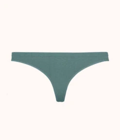 The Seamless Thong: Harbor Green -KIKIO Underwear Shop 4 product flat front seamless thong harbor green 7471e8e6 8737 4e0e a983 1507087c9929