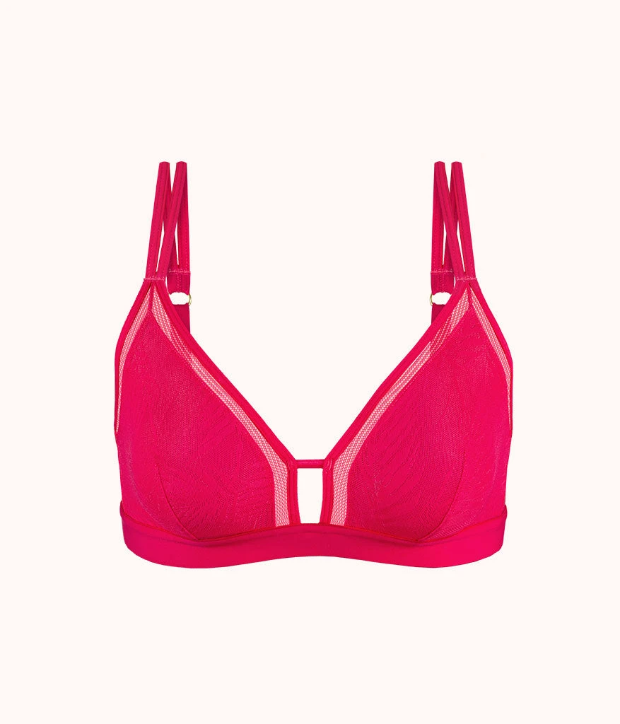 The Smooth Lace Bralette: Magenta 6 The Smooth Lace Bralette: Magenta - Image 4