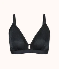 The Smooth Lace Busty Bralette: Jet Black -KIKIO Underwear Shop 4 product flat front smooth lace busty bralette jet black b012a909 267f 49b3 8d20 9d3075f1f78a