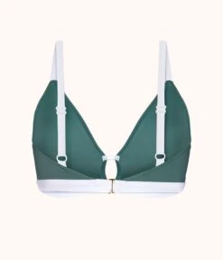 The Busty Bralette: Harbor Green/White -KIKIO Underwear Shop 5 product flat back busty bralette harbor green fa72ef4e d443 4ed7 9da3 87b89a8bb245