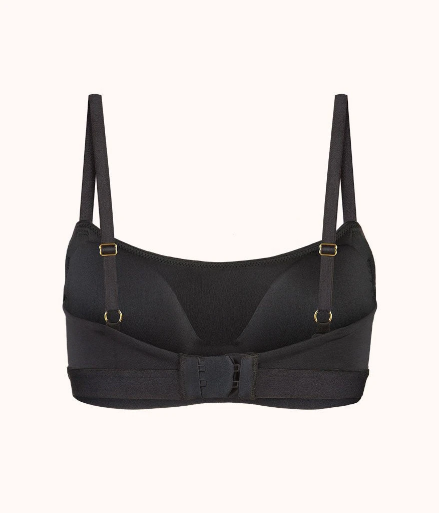 The Eco Straight Up Bralette: Jet Black - Image 5
