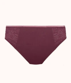 The Lace High Waist Bikini: Plum -KIKIO Underwear Shop 5 product flat back lace high waist bikini plum f8fcc906 37a6 400d 94e0 a942643ed7be